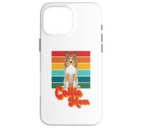 Rough Coat Collie Dog Mom Doggie Breeder Puppy Trainer Retro Case for iPhone 16 Pro Max