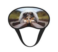 Rough Collie Bokeh Railway Dogs Pets Rough, Full Eye Covers Light Blocking Eye Masks Blackout Sleep Eye Muffs