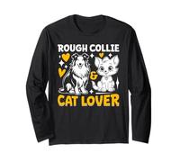 Rough Collie & cat Lover Rough Collie Long Sleeve T-Shirt