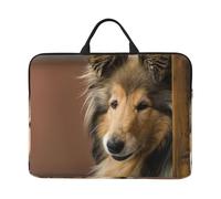 Rough Collie Lassie Dogs Big Fluffy Dogs Pets, 14 Inch Laptop Sleeve, Notebook Bag Laptop Case Sleeve Briefcase with Handle