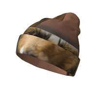 Rough Collie Lassie Dogs Big Fluffy Dogs Pets,Pullover Knit Hat Skull Cap Polyester Balaclava Slouchy Beanie Running Hat