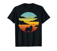 Rough Collie Retro Vintage 60s 70s Sunset Dog Lovers Men T-Shirt