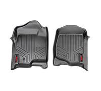 Rough Country Floor Liners Compatible w/ 2007-2013 Chevy Silverado GMC Sierra Bucket 1st Row M-2071 Rugged Floor Mats