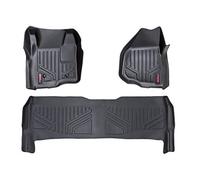 Rough Country Floor Liners (fits) 2011-2016 Super Duty F250 (F-250) F350 (F-350) Crew Cab 1st 2nd Row Mats M-51223