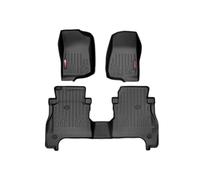 Rough Country Floor Liners (fits) 2020 Jeep Gladiator JT | Under Seat Storage | 1st/2nd Row | Rubber Mats | M-61501, Front/Rear (JT)