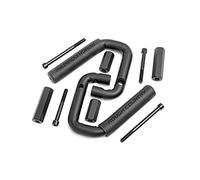 Rough Country Front Black Steel Grab Handles for 07-18 Jeep Wrangler JK - 6501