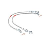 Rough Country Front Stainless Brake Lines Brake Hose (fits) 71-78 Chevy GMC Trucks | Suburban | Blazer | Jimmy | 4-6'' Lift | 89340S