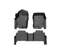 Rough Country Heavy Duty Floor Mats (fits) 2008-2018 Nissan Frontier - Front & Rear