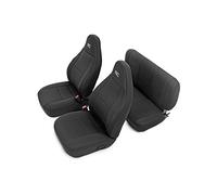 Rough Country Neoprene Seat Covers | (fits) 2003-2006 Jeep Wrangler TJ | 1st/2nd Row | Water Resistant | | 91001