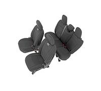 Rough Country Neoprene Seat Covers (fits) 2018-2020 Jeep Wrangler JL 4DR 1st/2nd Row | Water Resistant | 91010