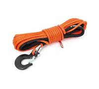 Rough Country Orange Synthetic UTV/ATV Winch Rope | Clevis Hook | Protective Sleeve | 50 FT | 7,000 LB Rating | RS143