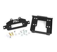 Rough Country Winch Mounting Plate for 14-21 Polaris RZR 1000 / 1000XP - 93042, Black