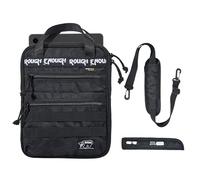 Rough Enough Tablet Case Bag 9-11 Inch IPad for College Students Men Campus Outdoor Travel with Detachable Shoulder Strap Pen Sleeve Holder Weather Resistant Black Cordura