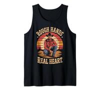 Rough Hands Real Heart Cowboy Sunset Vibe Tank Top