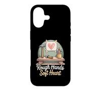 Rough Hands Soft Heart Funny Gentle Dad Fatherhood Case for iPhone 17
