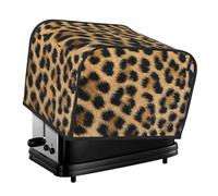 Rough Leopard Print Print 4-Slice Toaster Cover Dustproof Waterproof Appliance Protector Home Kitchen Decor