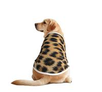 Rough Leopard Print Print Dog Outfit Sleeveles, Funny Pet Dog Clothes Machine Washable Shirt Vest For Medium Large Dogs