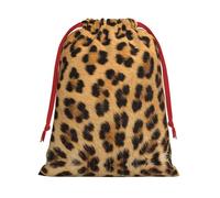 Rough Leopard Print Print Drawstring Gift Reusable Bag Pouch Daily Organizing Anniversaries Weddings Sacks