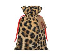 Rough Leopard Print Print Drawstring Pouch For Gifts,Reusable Adorable Gift Bags,Perfect For Jewelry And More