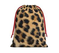 Rough Leopard Print Print Gift Reusable Drawstring Bag For Holiday Birthday Presents Party Seasonal Storage