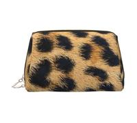 Rough Leopard Print Print Makeup Bag Stylish Cosmetic Bags for Women Daily Use Toiletry Travel Vanity Pouch