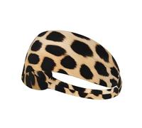 Rough Leopard Print Print Sports Headbands For Men Women, Moisture Wicking Sweat Band Elastic Wide Hair Bands,For Running, Cycling,Gym Exercise