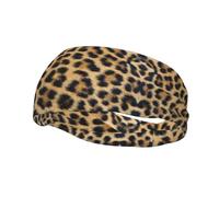 Rough Leopard Print Print Sports Sweatband-Workout, Sports, Costume, Running, Fashion and Outdoor Activity