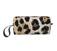 Rough Leopard Print Printed Makeup Bag Simple Travel Cosmetic Bags Waterproof Cosmetic Case Toiletry Bag Organizer for Women Mom Girls