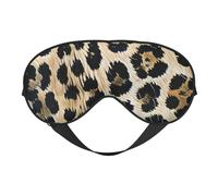 Rough Leopard Print Printing Sleep Mask for Women Men Double-Sided Print Soft Silk Eye Masks Eye Sleep Shade Cover