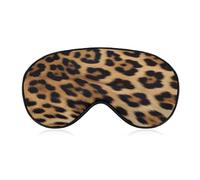 Rough Leopard Print Sleep Mask Personality Eye Sleep Shade Cover Comfortable Breathable Sleeping Blindfold Soft Comfortable Night Eye Cover Adjustable Band Eye Mask for Men Women