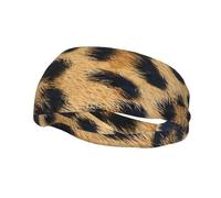 Rough Leopard print Unisex Head band - Dry Head Tie - Sports Sweatband - Ideal for Running, Football, Tennis