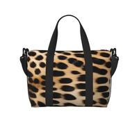 (Rough Leopard Print) Waterproof Lightweight Hand Travel Bag - Large Carry-On for 3-5 Day Trips | Air Travel, Sports, Weekend Use | Men & Women (1-Pack)