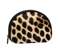 (Rough Leopard Printed) Small Coin Purse Mini Wallet Zipper Coin Pouch Change Purse For Women Men, Portable Makeup Bags Cosmetic Pouch, Black, One Size, Casual