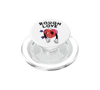 Rough Love Always Funny Broken Heart Anti Valentine Cartoon PopSockets PopGrip for MagSafe