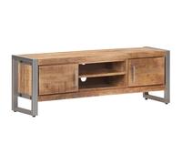 Rough Mango Wood TV Cabinet Media Unit Standing Lowboard Furniture vidaXL