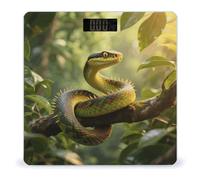 Rough Scaled Bush Viper Weight Scale Cute Bathroom Scale for Body Highly Accurate Digital Weighing Machine for People Compact LCD Display Scales with Sturdy Toughened Glass Scales
