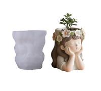 Rough Silicone Planter Cast for Rosin Concrete Handicrafts and Decorative Flower Bowls