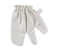 Rough Silk Gloves - Scrub Glove Dry Brushing | Rejuvenating Natural Raw Silky Mitten with Elastic Wristband for Men and Women Massage Spa Shower Bath