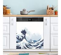 Rough Waters Dishwasher Magnet Cover for Door Front, Large Metal Decorative Kitchen Dishwasher Panel Decal Refrigerator Magnetic Decor Sticker 58 x 66 CM