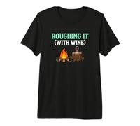 Roughing It with Wine Camper Viticulturist Premium T-Shirt