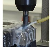 Roughing milling cutter with solid carbide construction, 4 teeth, and AlTiN coating designed for high temperature resistance and stable edge performance in For HPC (8mm)
