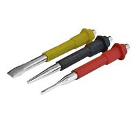 Roughneck Punch & Chisel Set 31-176 – Cold, 3-Piece, Black