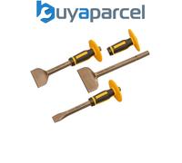 Roughneck 31-933 Bolster & Chisel Set with Non-Slip Guards 3 Piece ROU31933