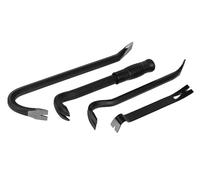 Roughneck ROU64951 Toolbox Bar 4 Piece Set Including: Wrecking Bar (12in), Nail Puller (9in), Floorboard Puller (10¼in) & Mini Utility Bar (7½in)
