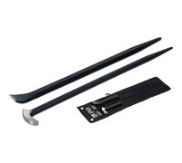 Roughneck ROU64452 Prybar & Aligning Bar Set (Both 405mm/16in) with Heavy Canvas Tool Roll