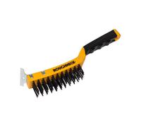 Roughneck Carbon Steel Wire Brush Soft Grip