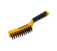 Roughneck Carbon Steel Wire Brush Soft Grip