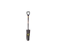 Roughneck Drain Spade With Short Handle in Black Roughneck Black