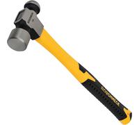 Roughneck Ball Pein Hammer Fibreglass Shaft 1.13kg (40oz),Black and Yellow