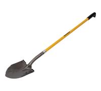 Roughneck Long Handle Serrated Edge Round Shovel